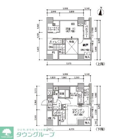 東雲キャナルコートCODAN20号棟の物件間取画像